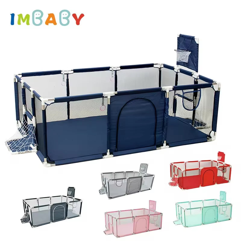 Kids Furniture Playpen for Children Solid Color Safety Barriers Infant Playground Toddler Game Park Newborn Fashion Fence