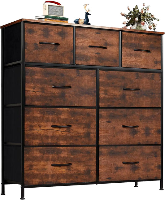 Storage Cabinet with 7 Fabric Drawers Organizer, Large Storage Space with inside Shelf, Accent Cabinet