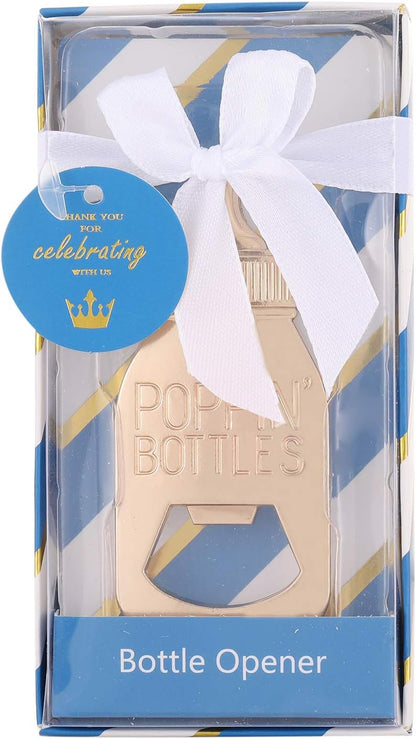 12 Pcs Royal Blue Prince Baby Shower Favors for Boy,Poppins'Bottle Bottle Opener Baby Shower Favor for Guests Boy Baby Shower Decoration Goodiebag Supplies,Baby Shower Souvenirs (Royal Blue, 12)