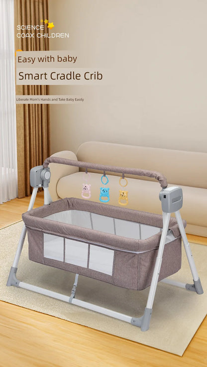 Automatic Baby Cradle - Soothing Bluetooth Sleeping Basket Swing