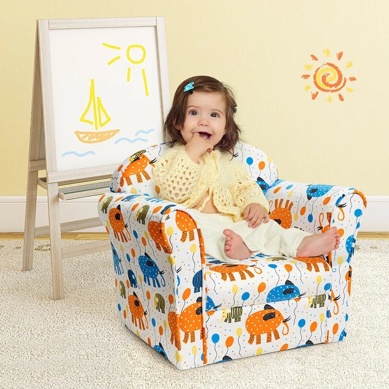 Epstein Kids 7'' Club Chair Chair and Ottoman