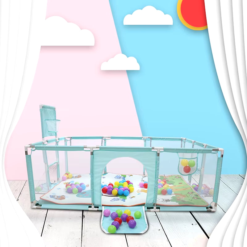 Kids Furniture Playpen for Children Solid Color Safety Barriers Infant Playground Toddler Game Park Newborn Fashion Fence