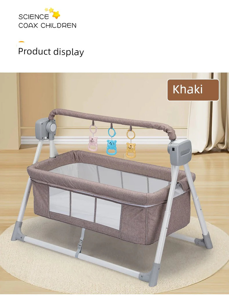 Automatic Baby Cradle - Soothing Bluetooth Sleeping Basket Swing