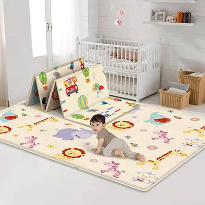 Clearance Baby Play Mat Foldable Baby Crawling Mat Reversible Baby Play Gym Mat Non-Slip