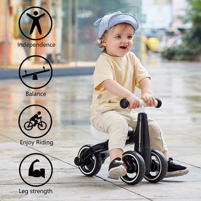 Baby Balance Bike Toys for 1 Year Old Boy and Girl Gifts One Year Old Birthday, Baby Toys 12-18 Months Toddler Balance Bike