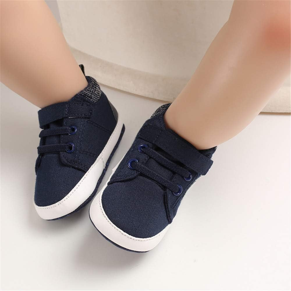 Toddler Baby Boys Girls High Tops Ankle Sneakers Soft Anti-Slip Sole PU Leather Moccasins Infant Newborn Prewalker First Walking Crib Shoes