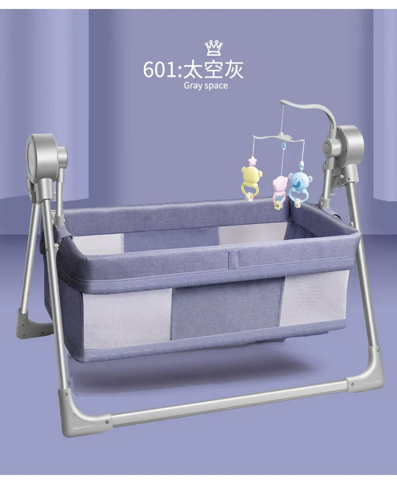 Automatic Baby Cradle - Soothing Bluetooth Sleeping Basket Swing