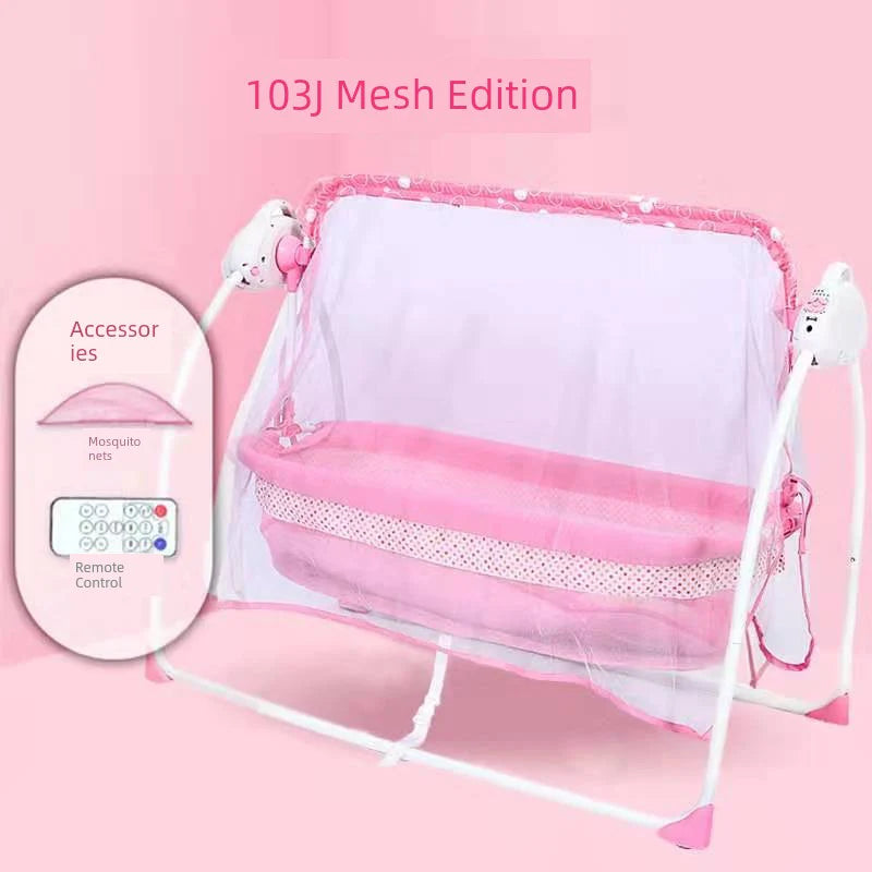 Automatic Baby Cradle - Soothing Bluetooth Sleeping Basket Swing